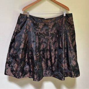 Talbots ~ new ~Women’s Petite Pleated Abstract Taffeta Full Skirt in size 20 WP